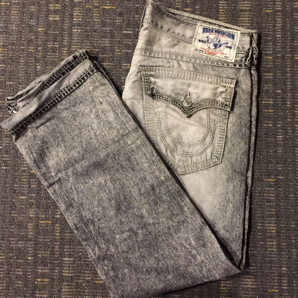 True Religion Jeans “Black Acid Wash”